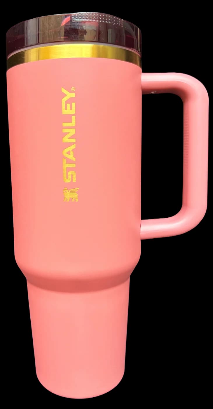 Stanley 40oz Gilded Flip Straw in Antique Pink