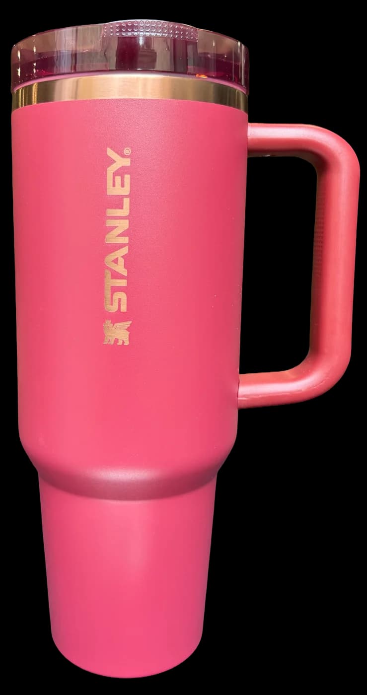 Stanley 40oz Gilded Flip Straw in Pomegranate